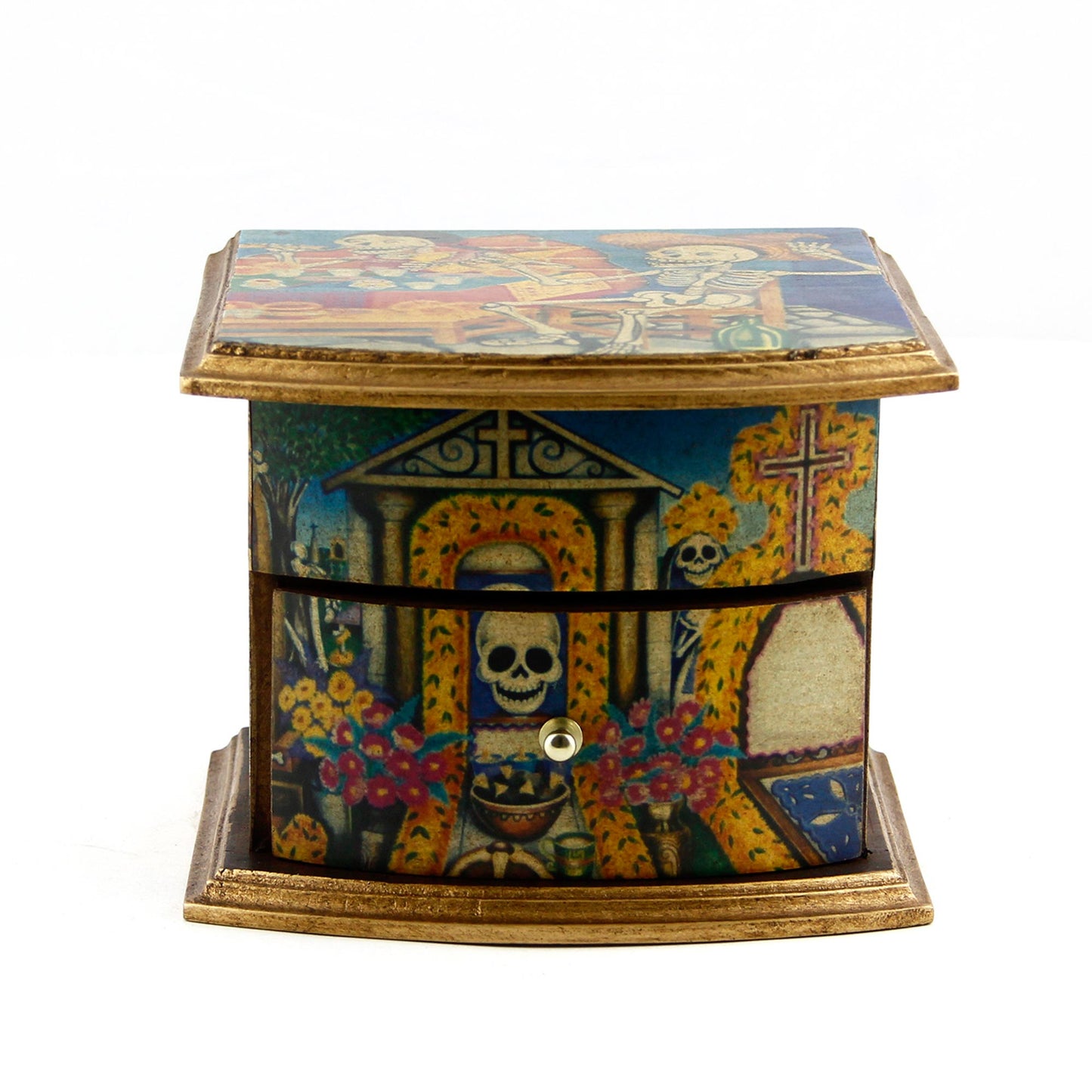 Celebrating Day Of The Dead Jewelry Box