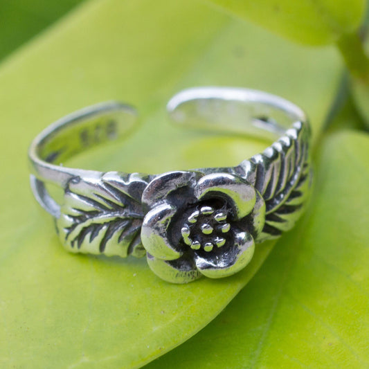 Chiang Mai Rose Sterling Silver Toe Ring
