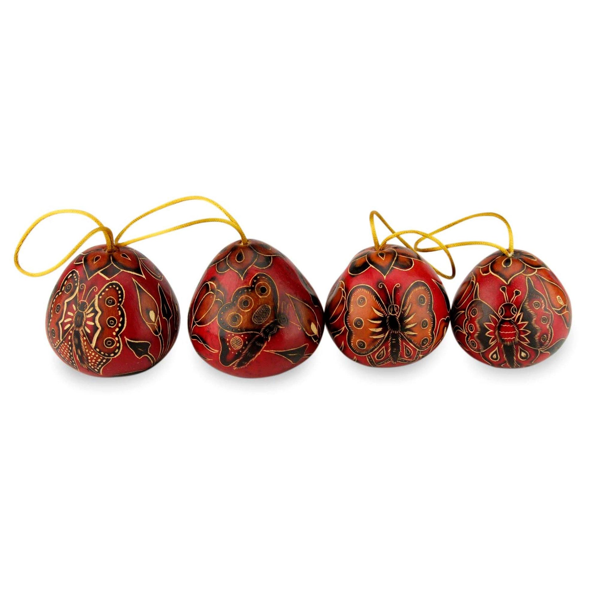 NOVICA - Mate Gourd Ornaments