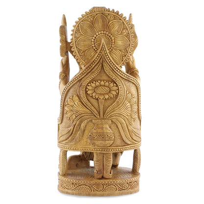 Blessed Ganesha I Wood Sculpture