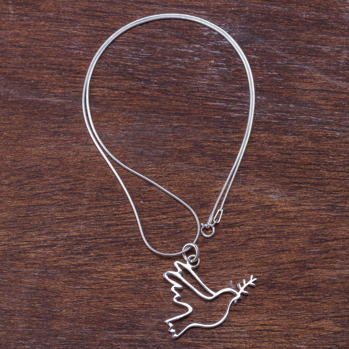 Quechua Dove Sterling Silver Necklace