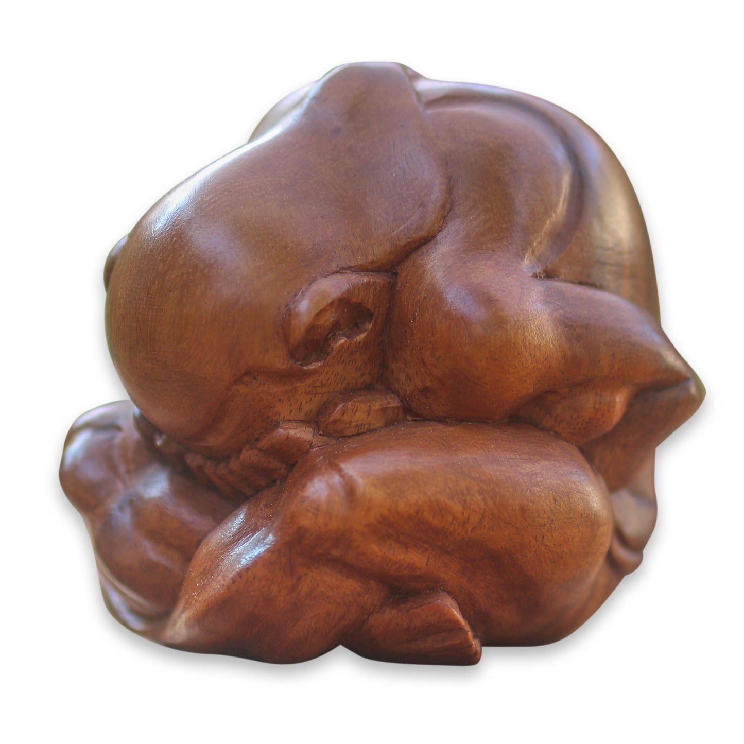 NOVICA - Meditating Yogi Suar Wood Sculpture
