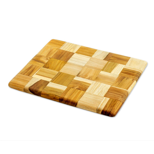 Puzzle Wood Mosaic Cutting Board