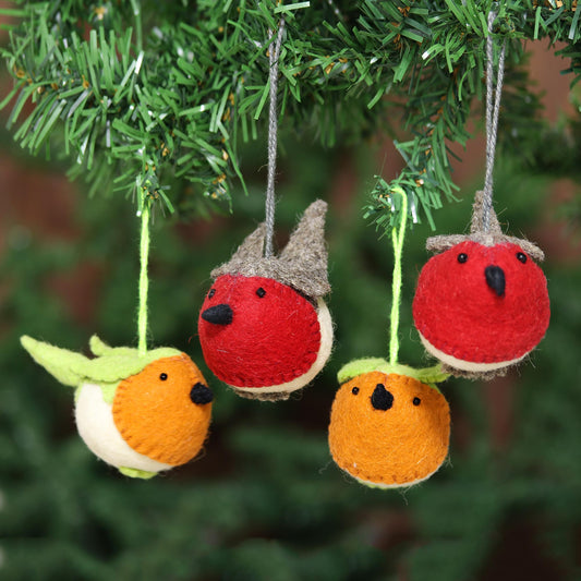 Christmas Song Handcrafted Wool Ornaments