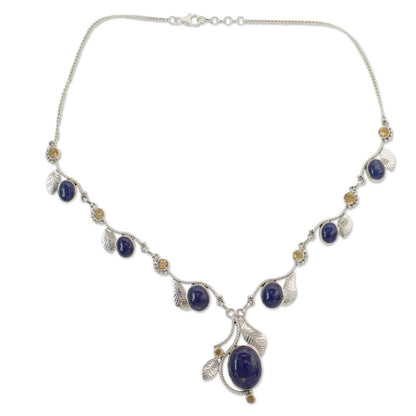 Dew Blossoms Lapis Lazuli Necklace