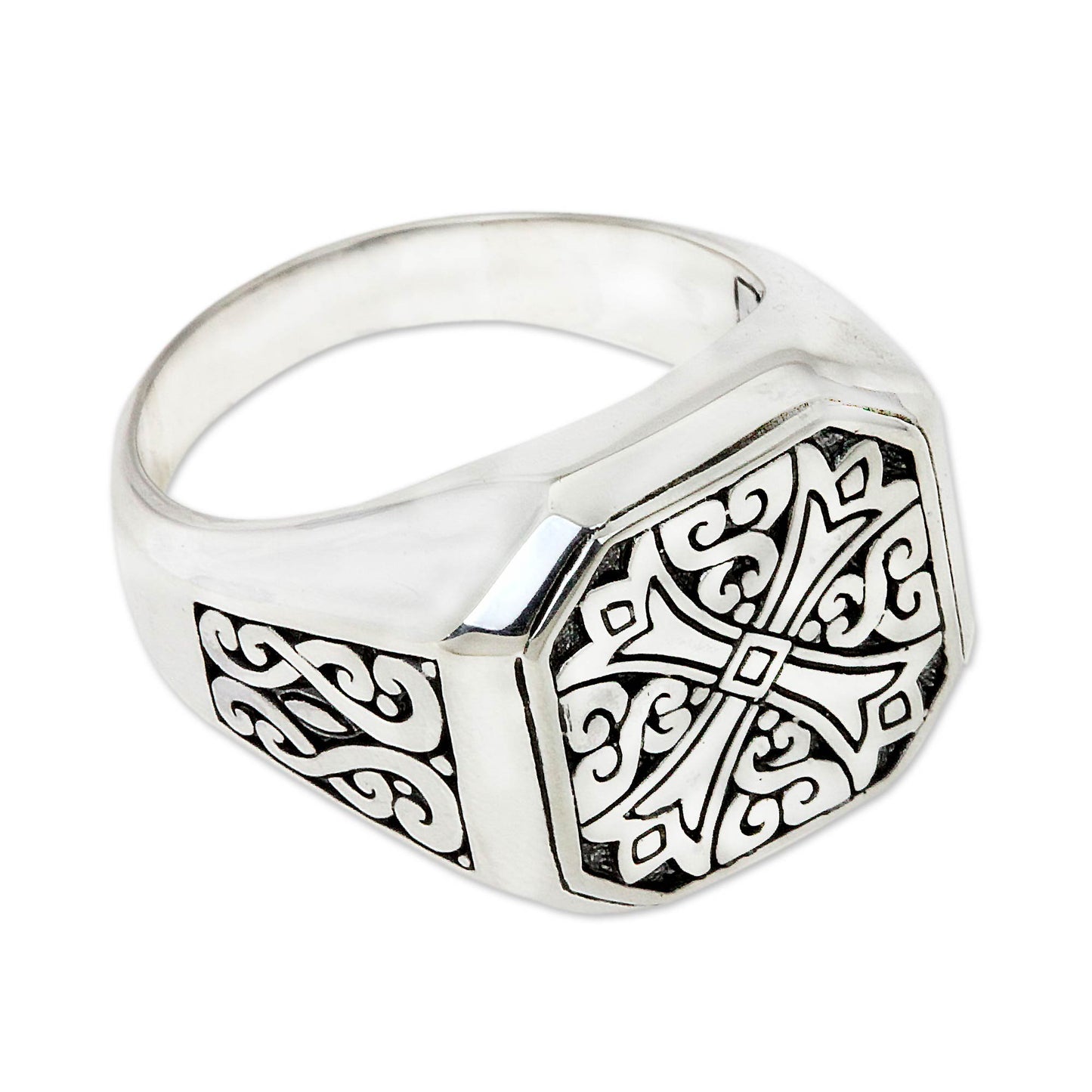 Noble Knight Sterling Silver Men's Ring