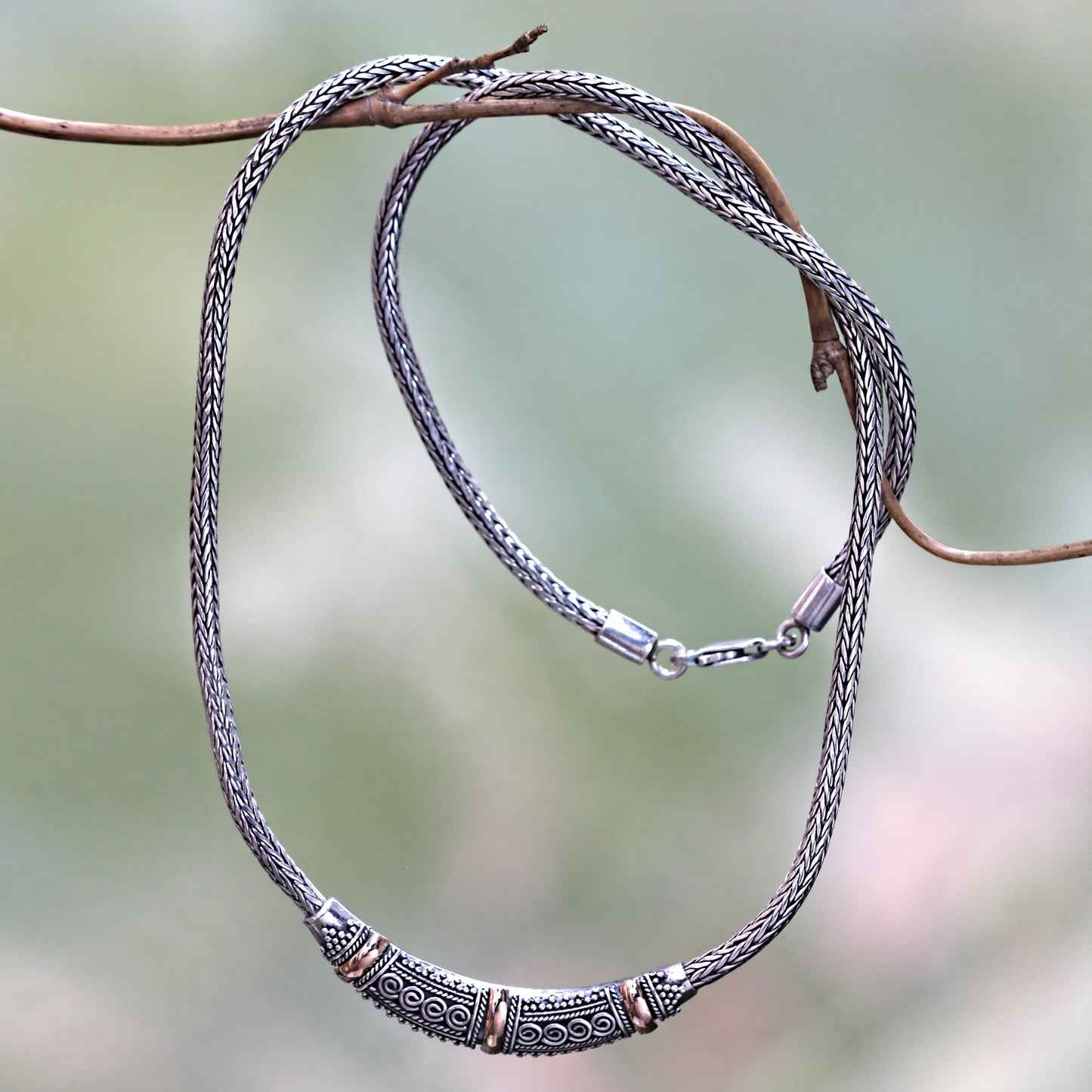 Temple Treasure Sterling Silver Chain Necklace