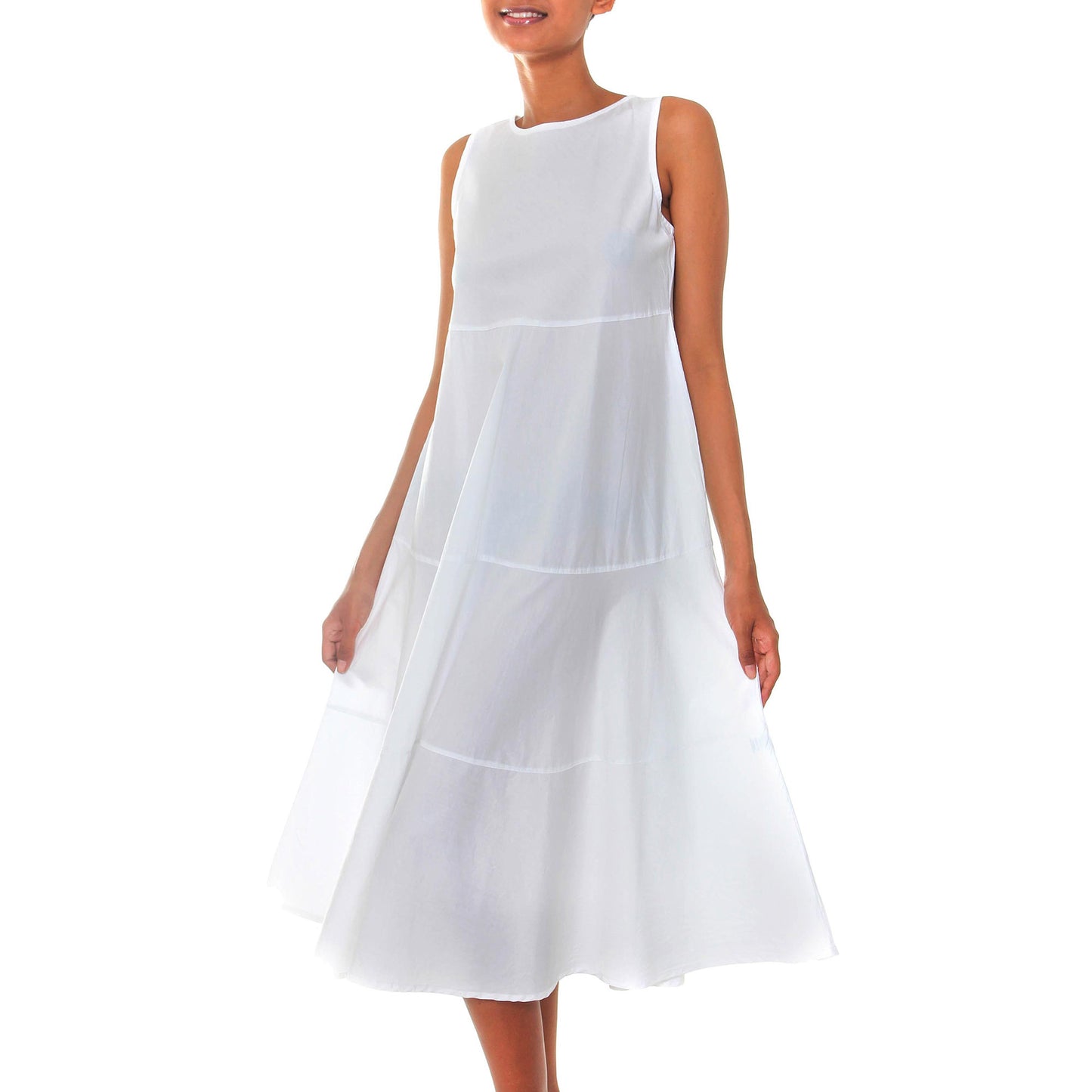 Cool White Cotton Dress