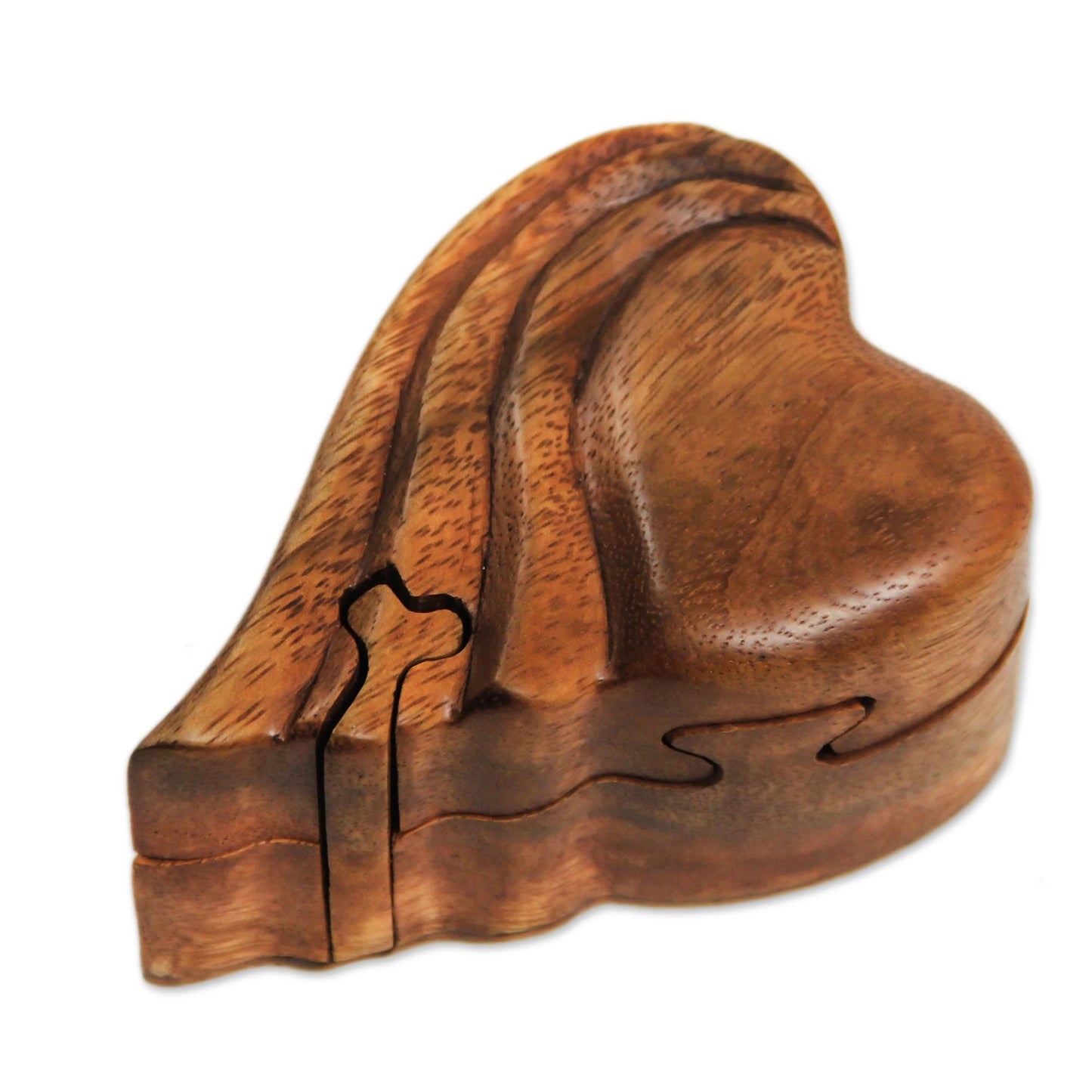 Flying Heart Heart-shaped Wood Puzzle Box