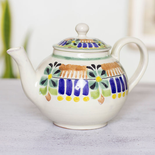 Acapulco Authentic Mexican Handcrafted Majolica Teapot (20 ounces)