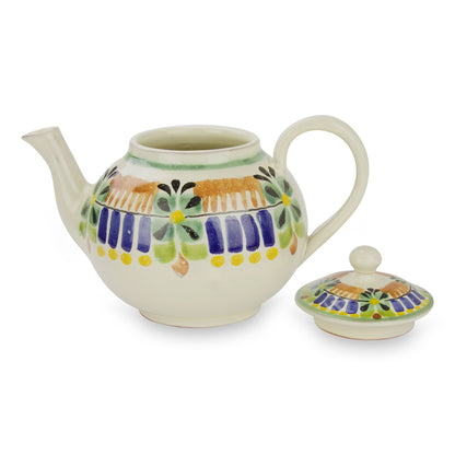 Acapulco Authentic Mexican Handcrafted Majolica Teapot (20 ounces)