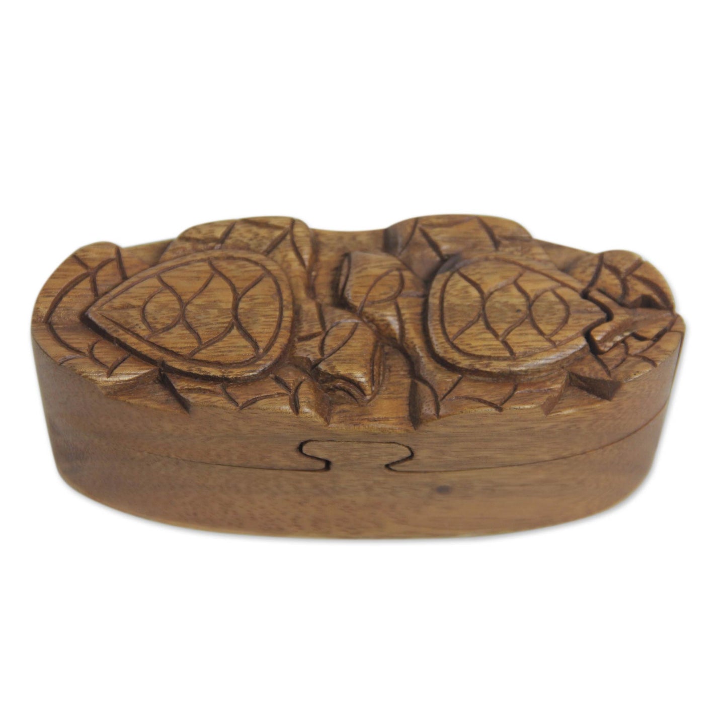 Turtle Romance Balinese Turtle Theme Wood Puzzle Box