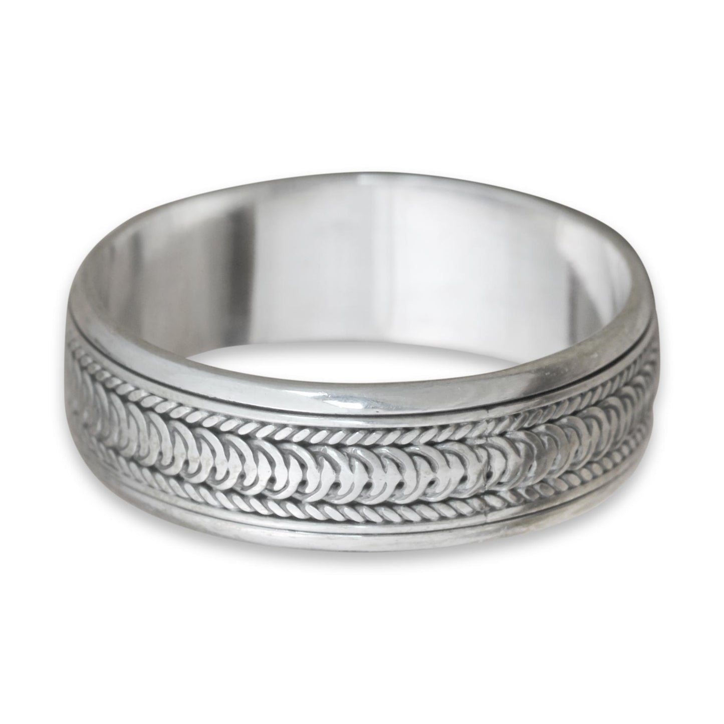 Infinity Path Spinner Band Ring