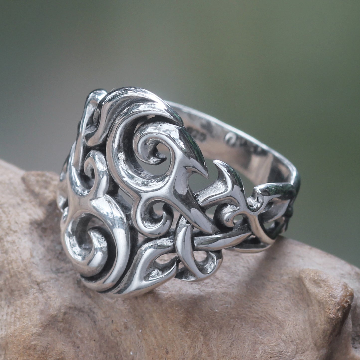 Labyrinth Silver Handmade Ring