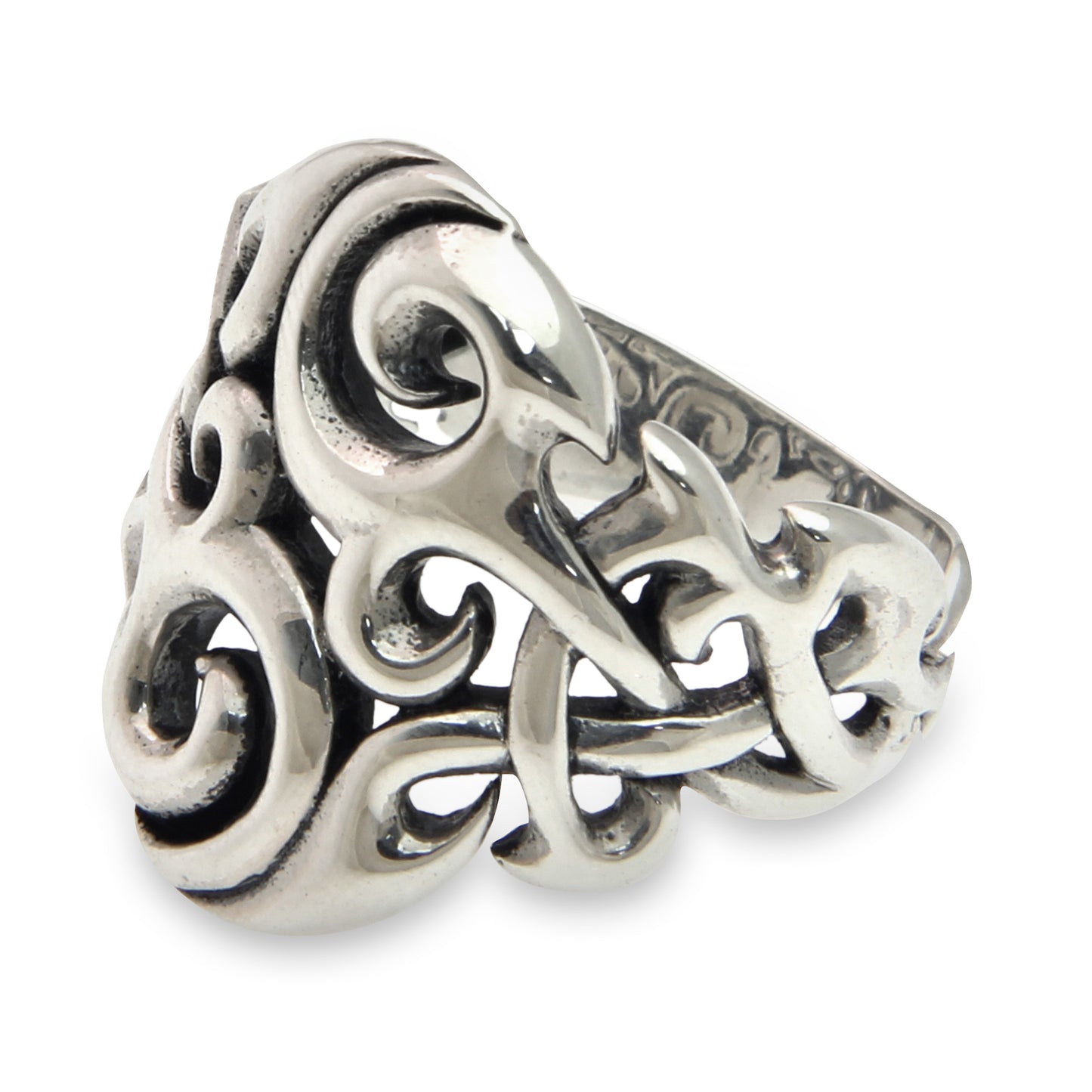 Labyrinth Silver Handmade Ring