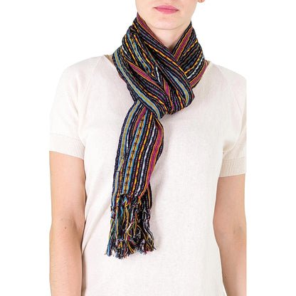 Valley at Night Cotton Scarf