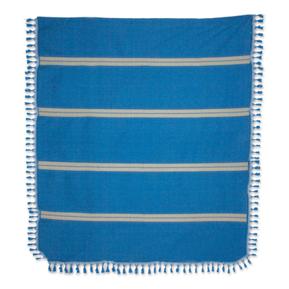 Oaxaca Ocean Zapotec Cotton Bedspread Quilt
