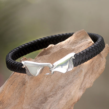 Undercurrents Silver & Leather Bracelet