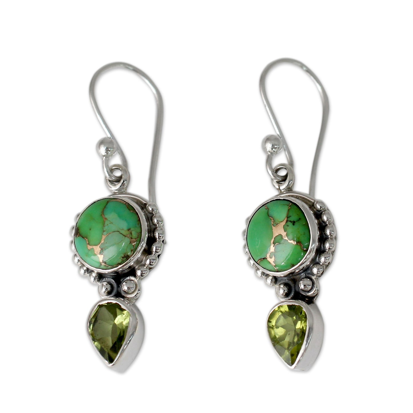 Spring Green Turquoise Earrings