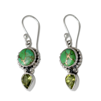 Spring Green Turquoise Earrings
