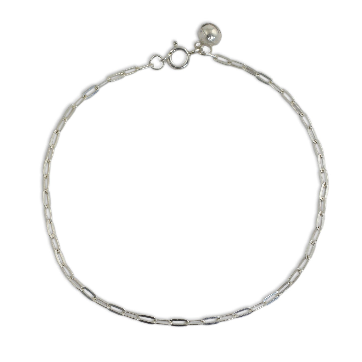 Simple Joy Sterling Silver Chain Anklet