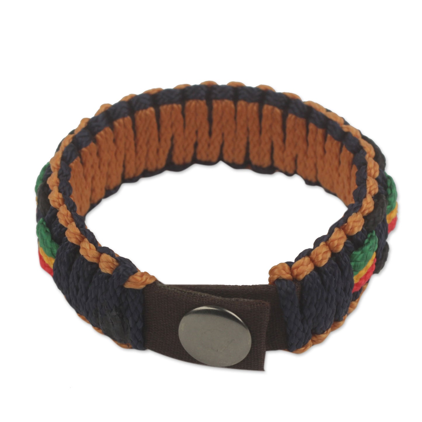 Good Vibes Men's Colorful Woven Wristband Bracelet