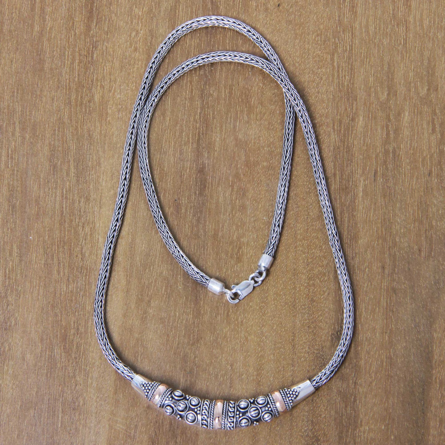 Denpasar Raindrops Sterling Silver Necklace