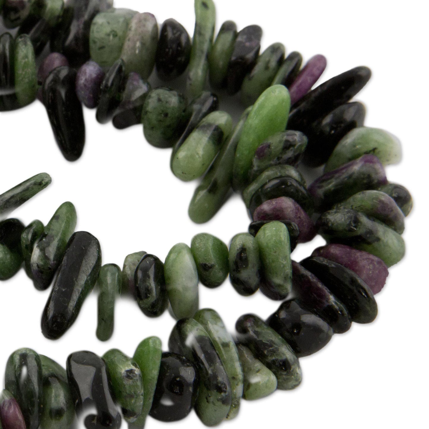 Ruby Zoisite Beaded Necklace