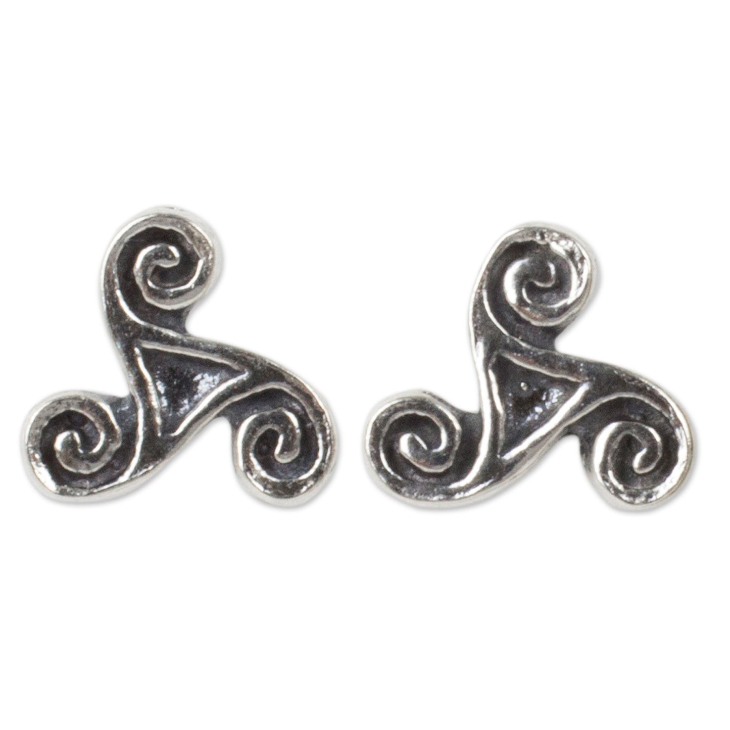 Celtic Spiral Stud Earrings