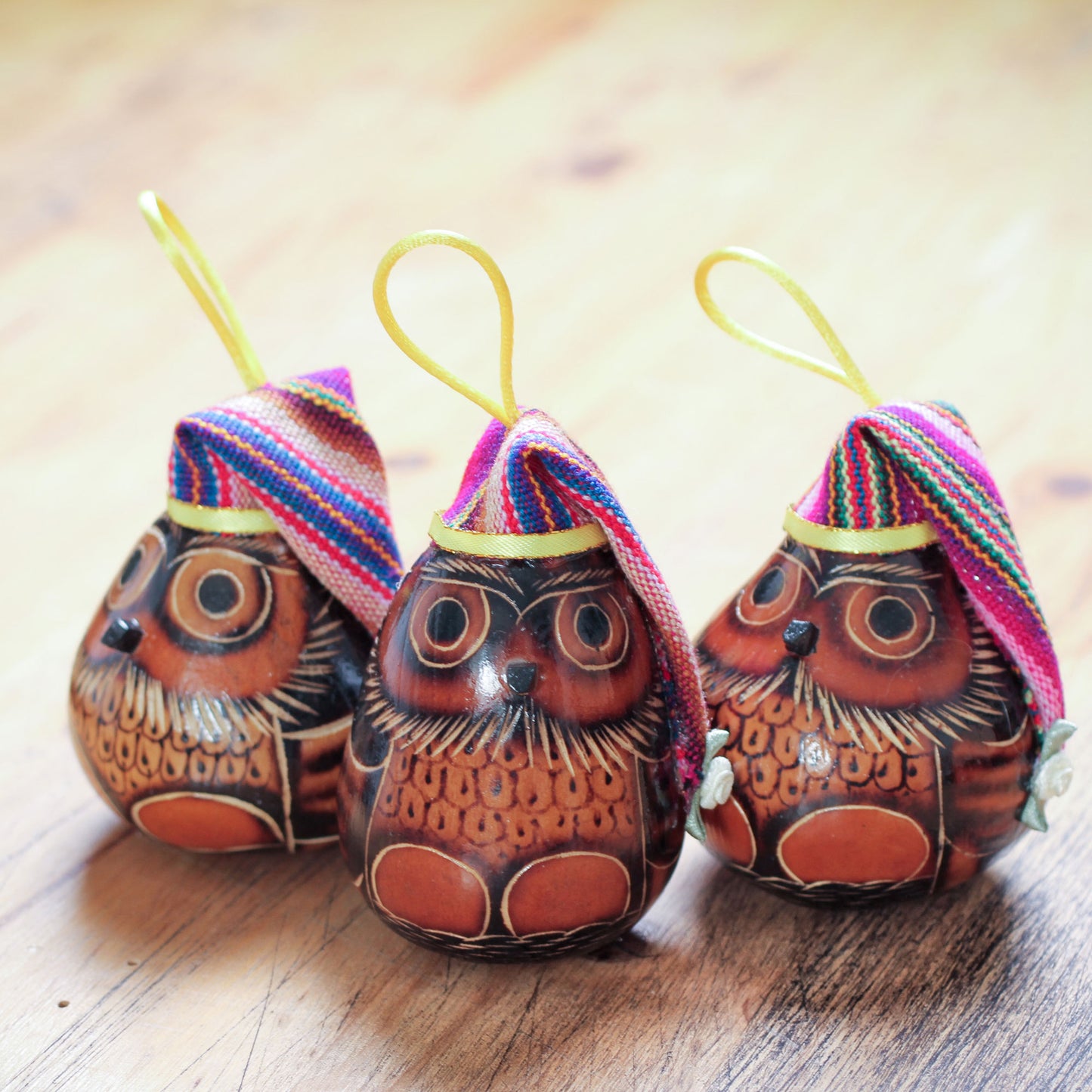 Holiday Owl Ornaments