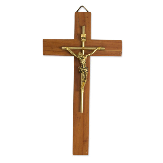 Jesus Our Savior Cedar Wood Wall Cross
