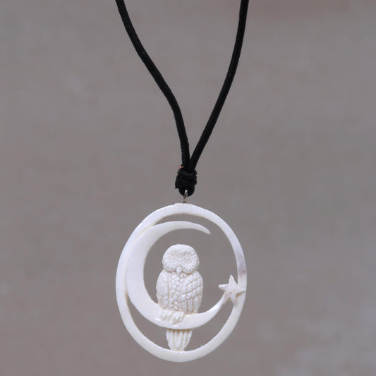 Magic Night Owl Pendant Necklace