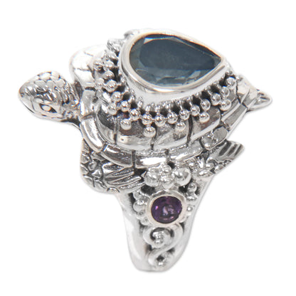 Sea Turtle Enchantment Cocktail Ring