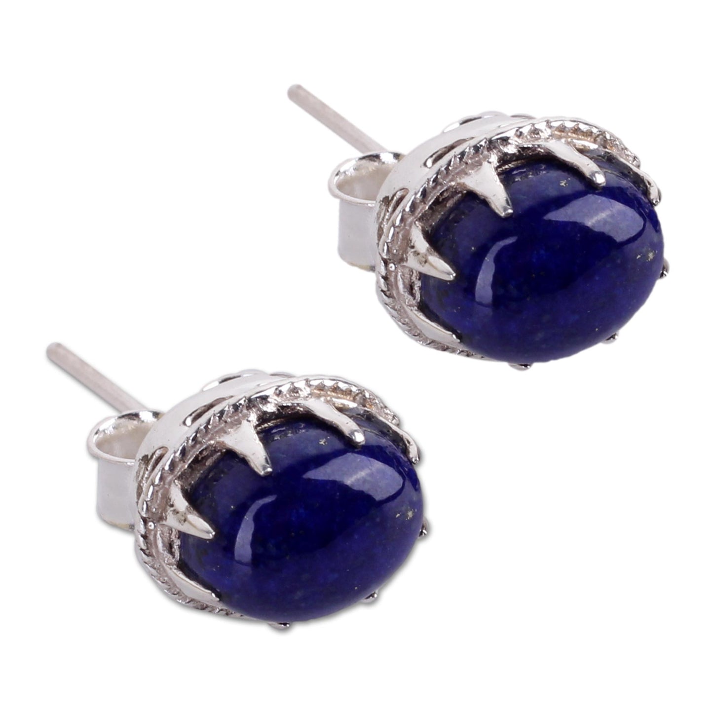 Morning Mystery Lapis Lazuli Stud Earrings
