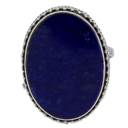 Pool of Memories Lapis Lazuli & Silver Cocktail Ring