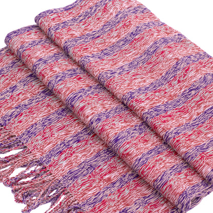 Rain of Color Hand Crafted 100% Cotton Scarf Made in Guatemala