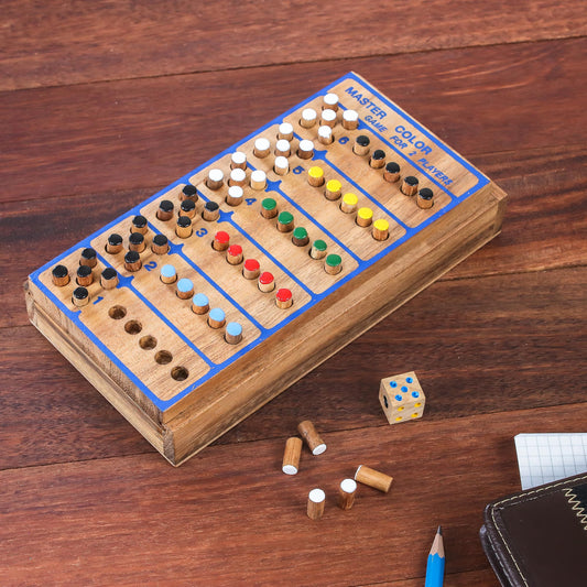 Code Breaker Hand Made Colorful Wood Peg Game from Thailand