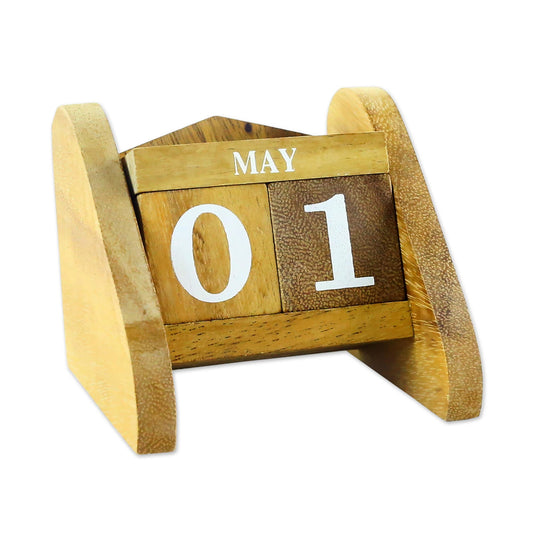 Time Catcher Wood Desk Calendar