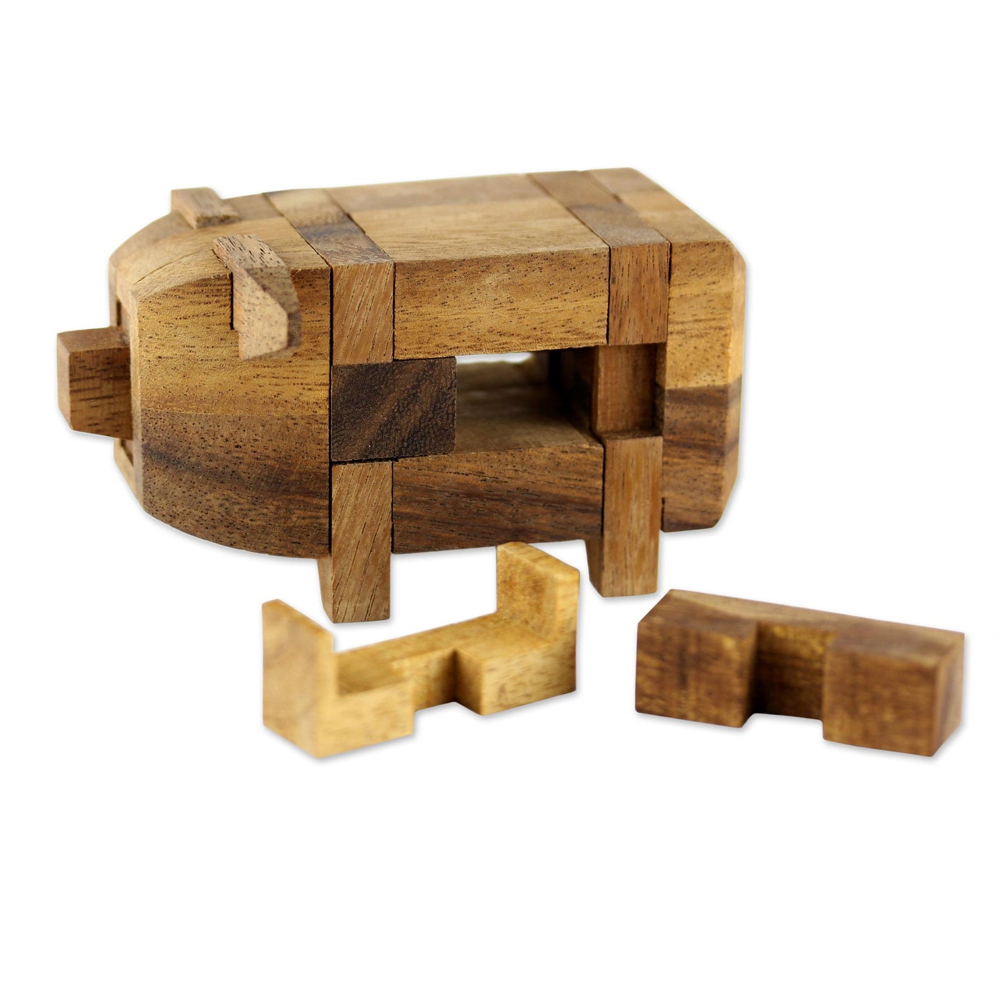 Piggy Raintree Wood Pig Puzzle Game