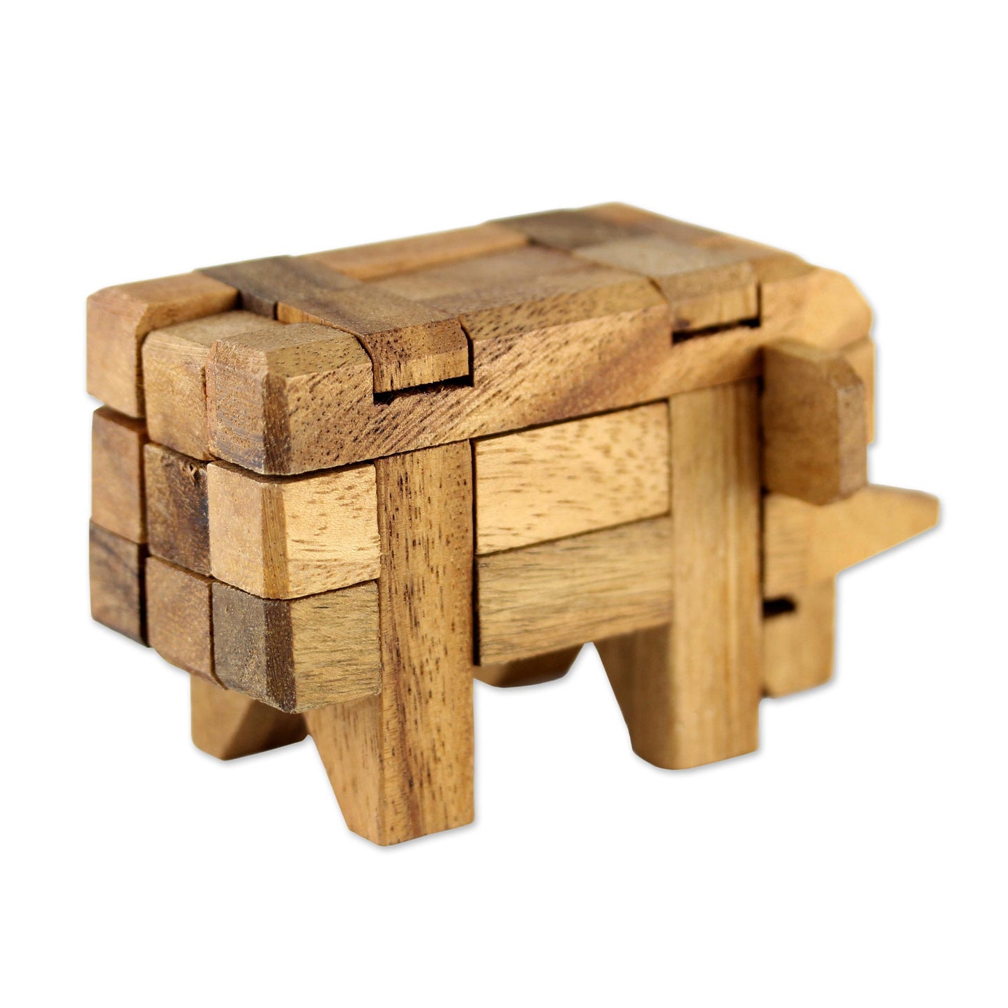 Raintree Wood Elephant Puzzle Game