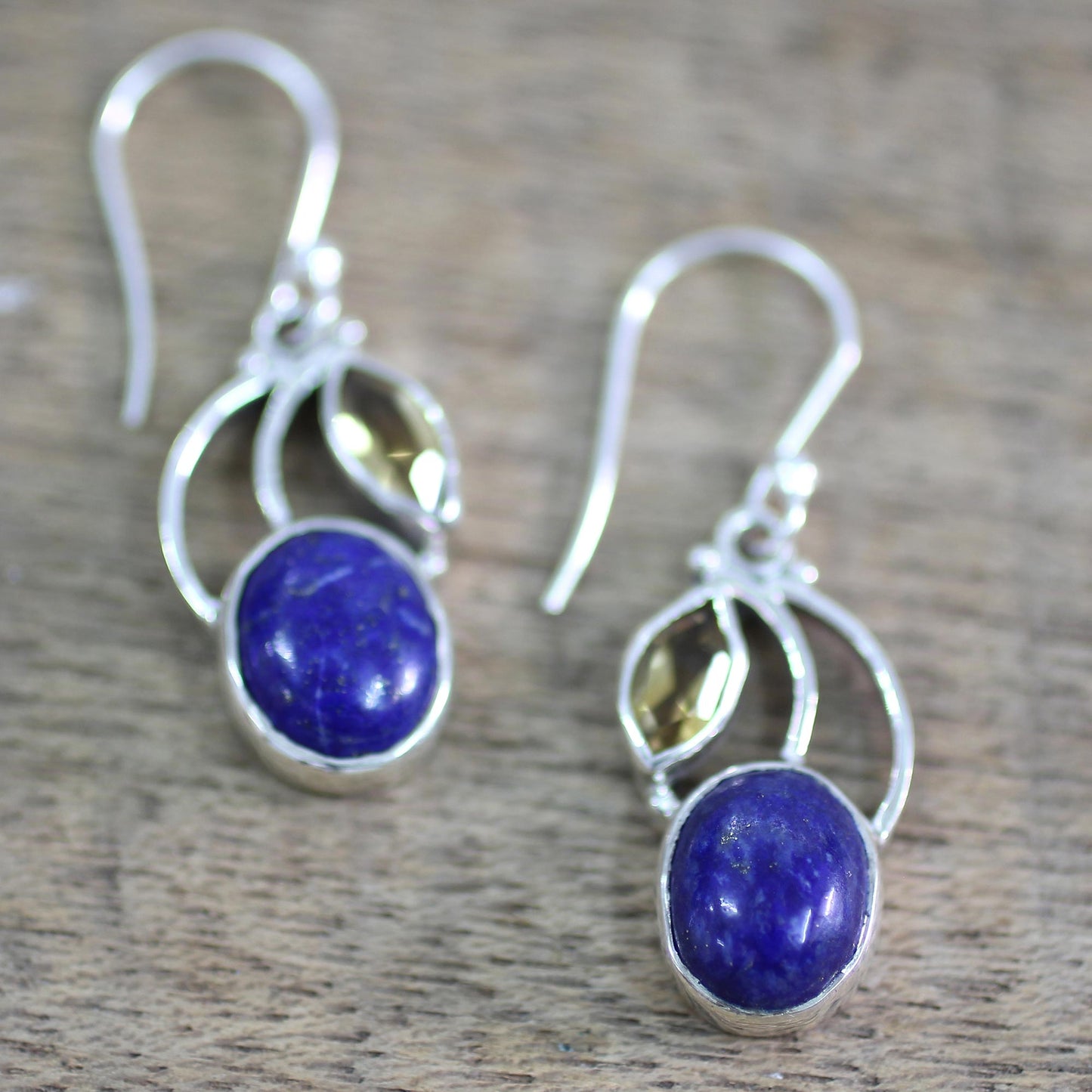 Starry Beauties Lapis Lazuli Dangle Earrings