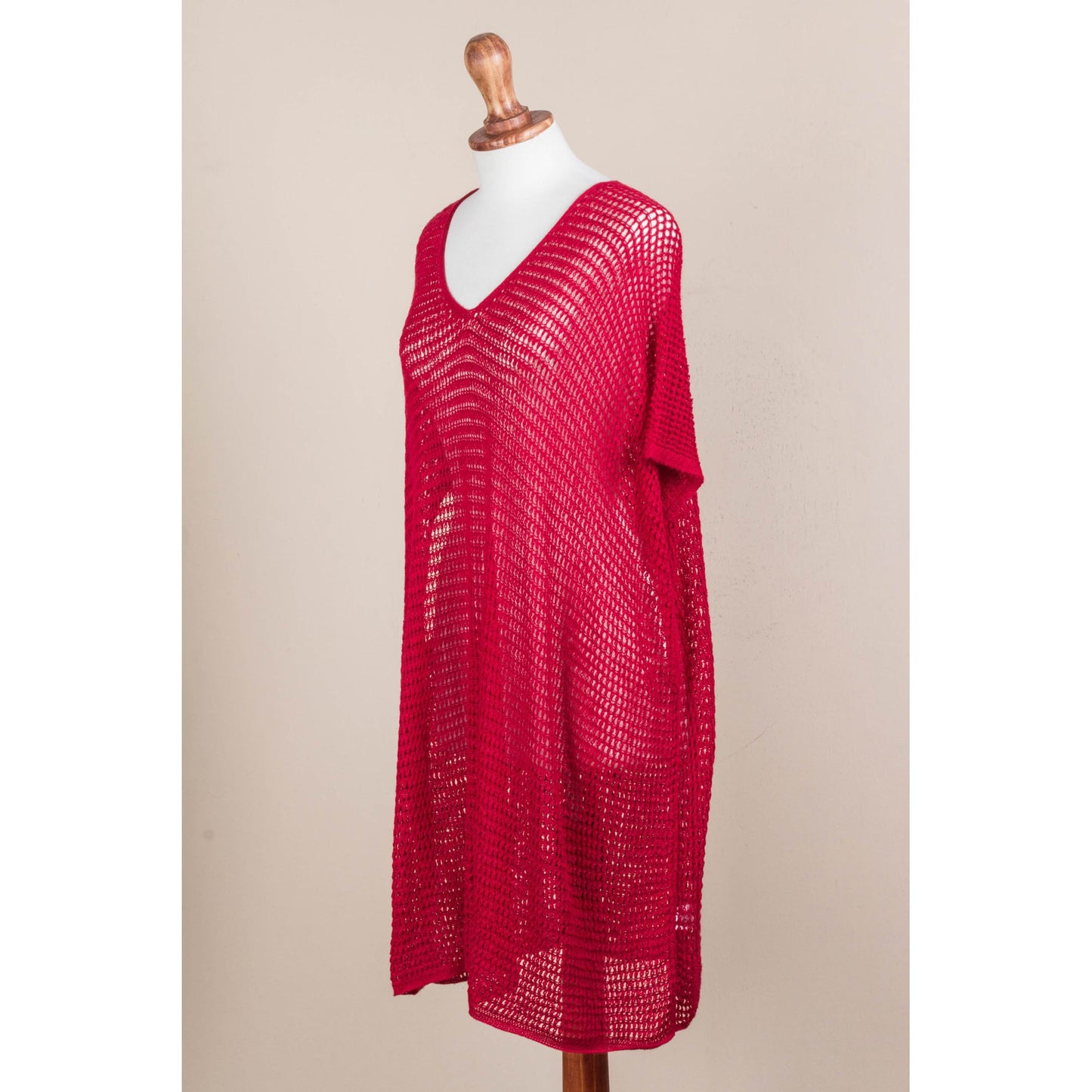 Red Dreamcatcher Knit Tunic