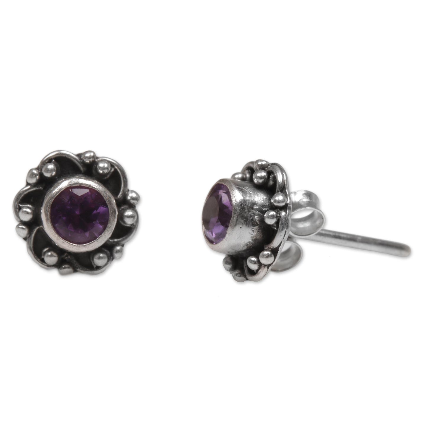 Little Happiness in Purple Amethyst Earrings