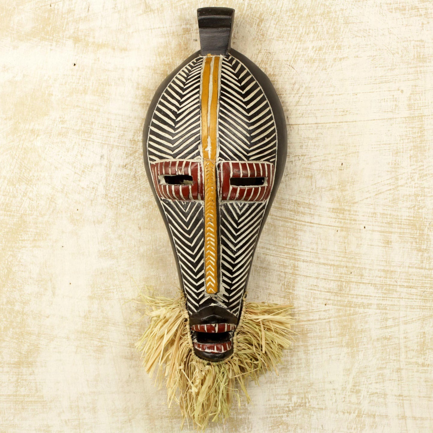 Monifa Ghanaian Decorative Wood Mask