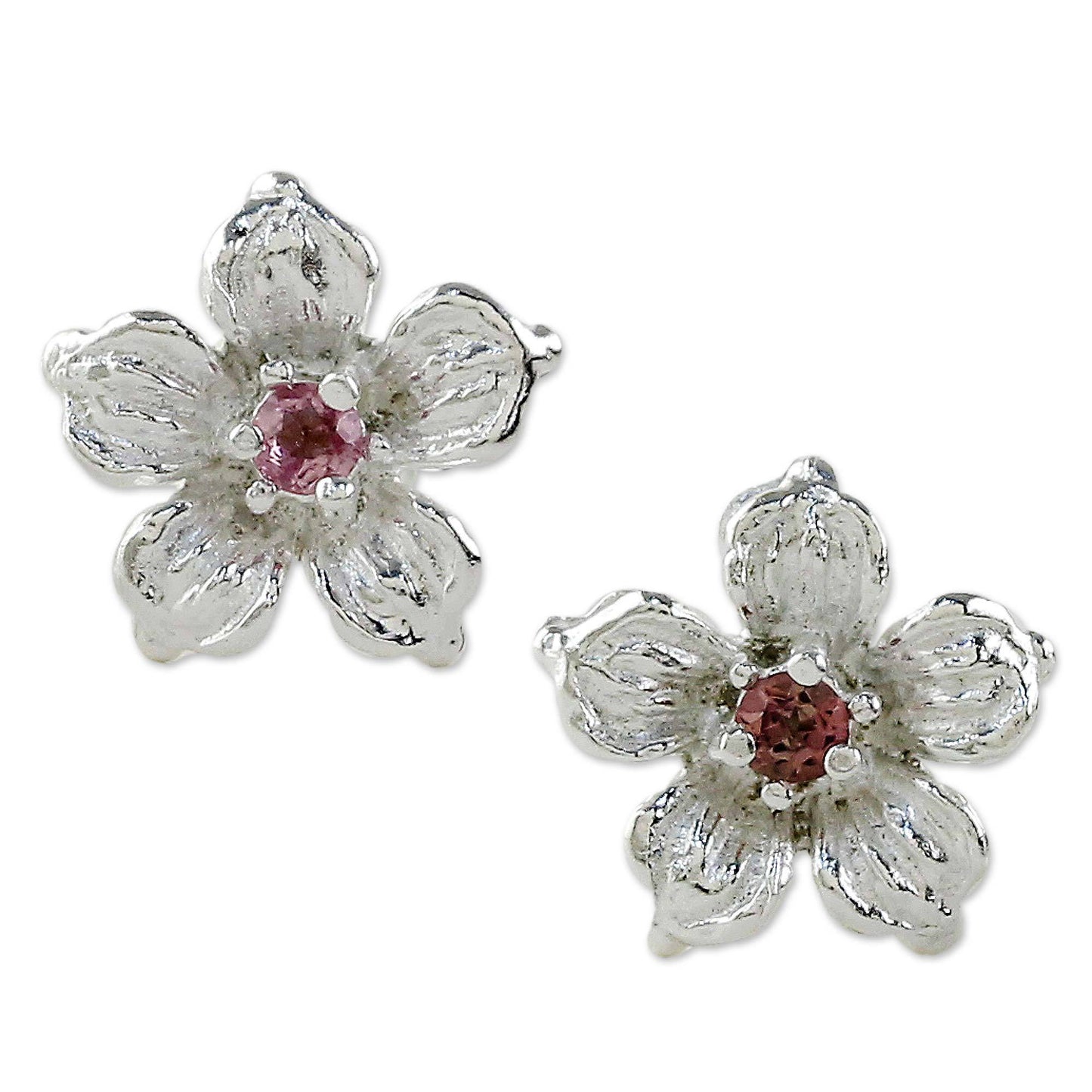 Winter Blooms Sterling Silver Stud Earrings
