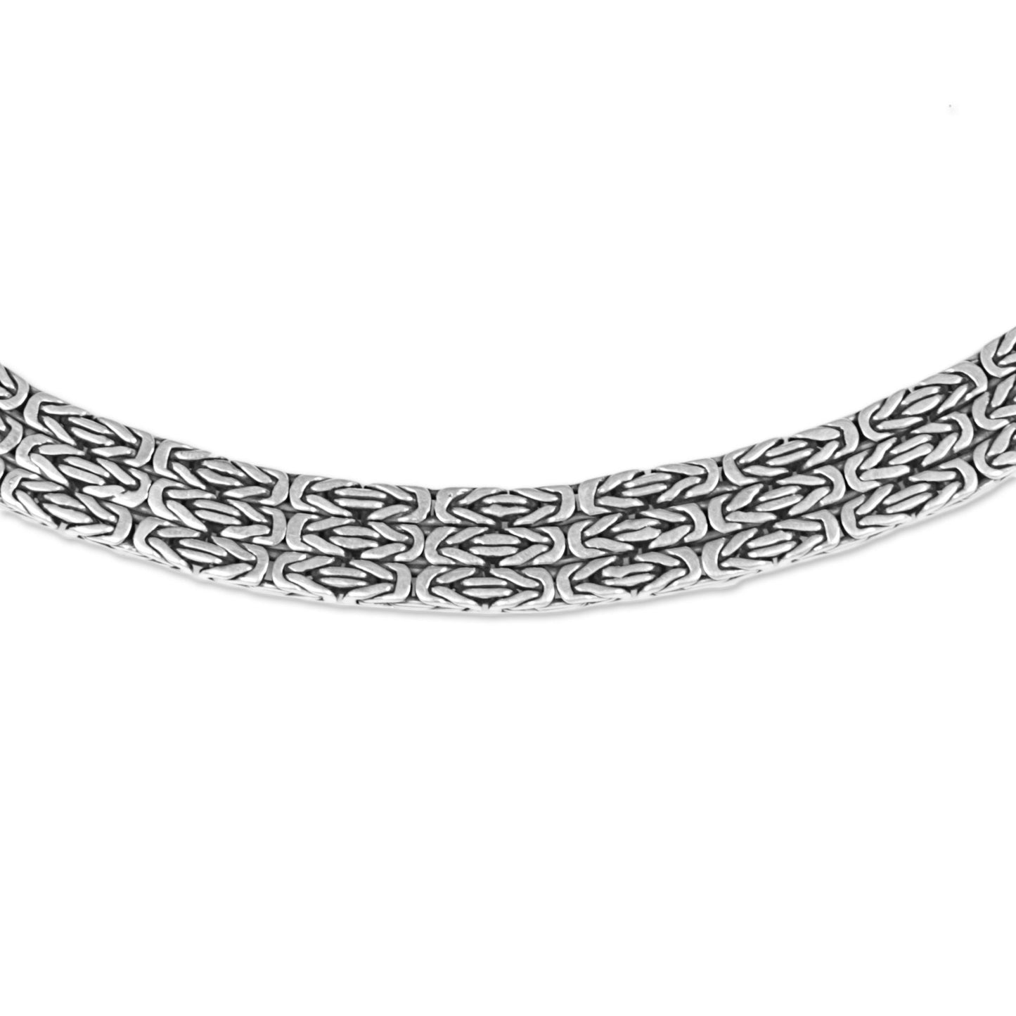 Borobudur Links Silver Chain Necklace