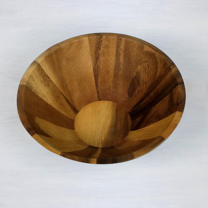 Conical Nature Raintree Wood Serving Bowl