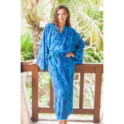 Misty Ocean Batik Robe