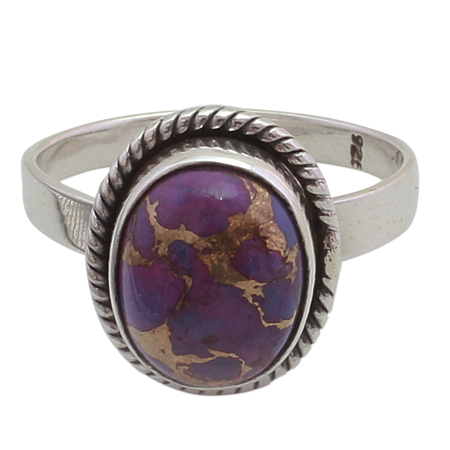 Delightful Purple Composite Turquoise Ring