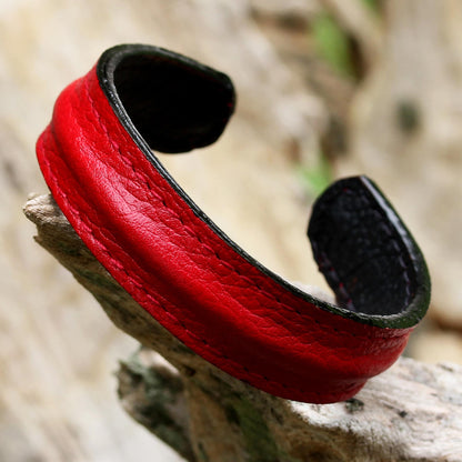 Simply Red Leather Bracelet